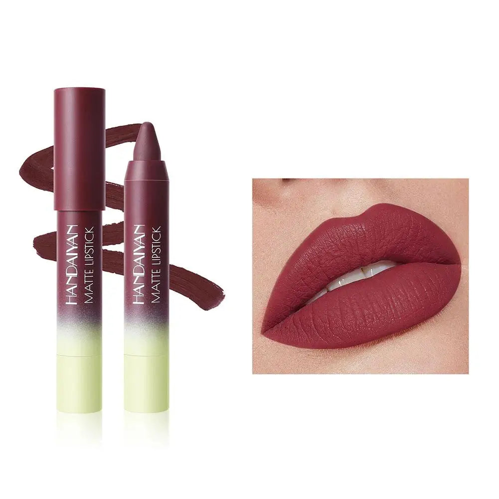 1PCS Highly Pigmented Lip Liner 8 Color Matte Waterproof Velvet Lipstick Pencil Smudge Proof Long Lasting Smooth Lip Makeup
