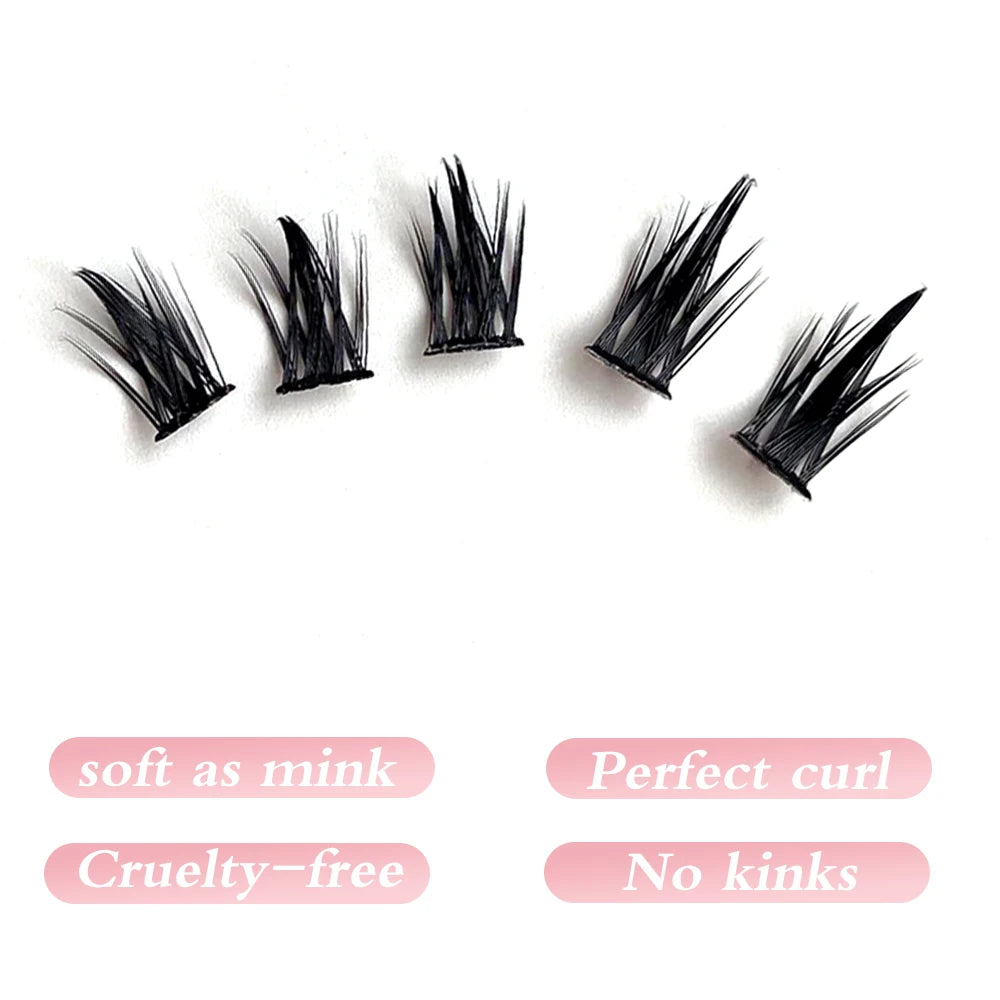 Yelix 160 clusters anime lashes Cosplay lash clusters wispy japanese makeup spikes eyelashes strands eyelash